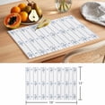 thumbnail image 6 of Blue Flowers Placemats Set of 12 Spring Floral Bows Minimalist Botanical Place Mats Indoor Wipeable Table Mats Washable Cloth Dining Table Placemats for Kitchen Holiday Party Home Decor 13x19 Inch, 6 of 9