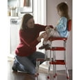 thumbnail image 2 of Cosco Retro Counter Chair/Step Stool, Sliding, Red, 2 of 10