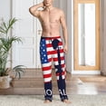 thumbnail image 2 of Mens Pajama Pants, Memorial Day Soft Sleep & Lounge Pants for Men, Cuteness Casual PJ Bottoms Pants with Pockets, 2 of 7