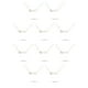thumbnail image 2 of Qarigey Letra inglesa Doce Signo del zodiaco Collar de amistad Ins Cómodo Cadena de joyería delicada Colgante DIY Géminis Plata Géminis Plata 10piezas Qarigey CBP216314, 2 of 5
