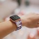 thumbnail image 3 of Compatible Con Apple Watch Band Hombres Mujeres Calavera Flores Moradas Correa De Silicona Para Reloj Ultra Series 10 9 8 7 6 5 4 3 2 1 Se, 3 of 5