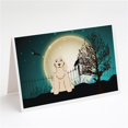 thumbnail image 1 of Halloween Scary Cocker Spaniel Buff Greeting Cards & Envelopes - Pack of 8, 1 of 1