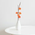 thumbnail image 6 of FRCOLOR Chic Artificial Flower with Iron Wire for Home Decor Orange Color 1 Pc Highly Simulated Persimmon, 6 of 8