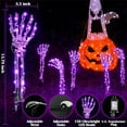 thumbnail image 4 of Cheap!Luces brillantes para decoración de manos de esqueleto de Halloween, 5 uds., 18 pulgadas, luces de jardín de mano de esqueleto, estacas de decoración de jardín de terror, 4 of 6