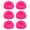 Pink, variant on ToppiJoy 6 Pcs Portable Bean Bag Chairs, Outdoor Blow up Camping Chairs, for Movie Bedroom Reading Camping Room (Red)