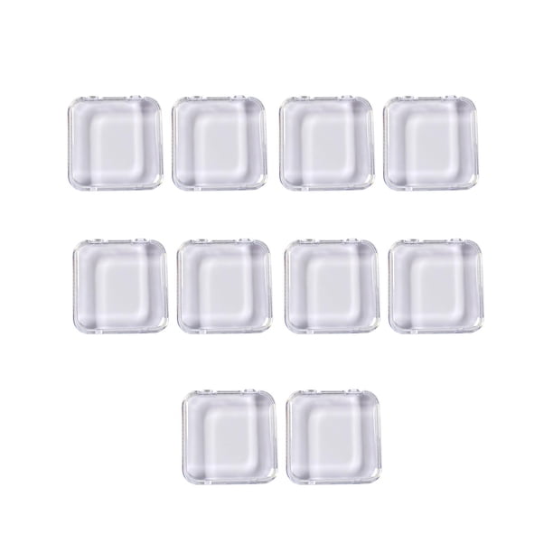 Cajas de Almacenamiento de Uñas a Presión, 10 Uds., Soporte de Exhibición de Puntas de Uñas, Mini Organizador de Exhibición de Uñas Artificiales Compa Blanco Salvador Vitrina de uñas