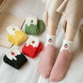 thumbnail image 4 of Minnieouse Calcetines de invierno duraderos de poliéster hechos para soportar las temperaturas más frías Calcetines de frutas de regalo Medias durazno rosa, 4 of 6