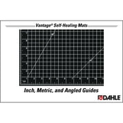 Dahle Vantage 10674 Premium Self-Healing Cutting Mat, 36x48, 1/2 Grid, Perfect for Crafts & Sewing, Black