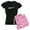 With Pink Camo Pant, variant on CafePress - Thresher Shark - Women's Short Sleeve Print T-Shirt and Pants Dark Cotton Pajama Set