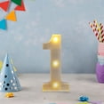 thumbnail image 5 of HaoXun LED Letter Lights Alphabet Lamp - ABS Plastic Marquee Letters with Built-in LED Lighting for Birthday Party Wedding Home Decorations, 5 of 6