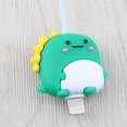 thumbnail image 1 of Anime Cable Protector Cartoon Charger Protector Cable Winder Cute Cable Bite Organizer Data Line Protective Cover For iPhone dinosaur, 1 of 6