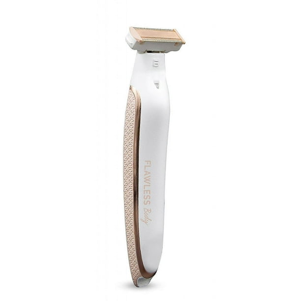 SQCLV Flawless Body Rechargeable Ladies Shaver and Trimmer, White/Rose Gold
