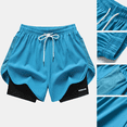 thumbnail image 2 of hoksml Women's 2-in-1 Running Shorts with Liner, Athletic Workout Shorts with Pockets for Gym, 2 of 8