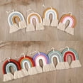 thumbnail image 2 of 6 Decoración bohemia macramé arcoíris colgante de pared para bebés, niñas, niños, habitaciones infantiles, regalo, 2 of 5