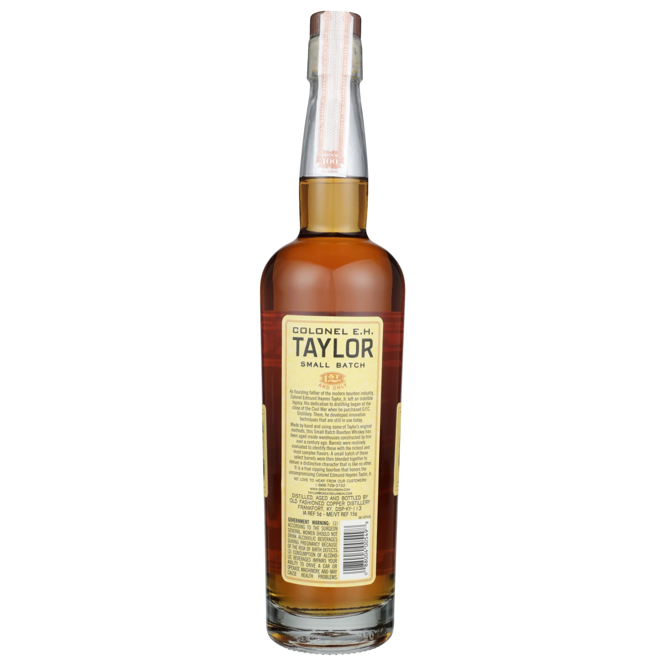 E.H. Taylor Small Batch Kentucky Straight Bourbon Whiskey, 750ml 100 Proof