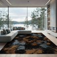 thumbnail image 2 of ODIKA 8'x10' Washable Area Rug Throw Tan Scatter Crisp Contemporary Grey Beige Bathroom Foyer for King Size Bedroom Under Bed, Master Suite, Non-Shedding, Easy Care, 2 of 7