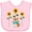 AD-Pink, variant on Inktastic Reading Book Lover Sunflower Fox Boys or Girls Baby Bib