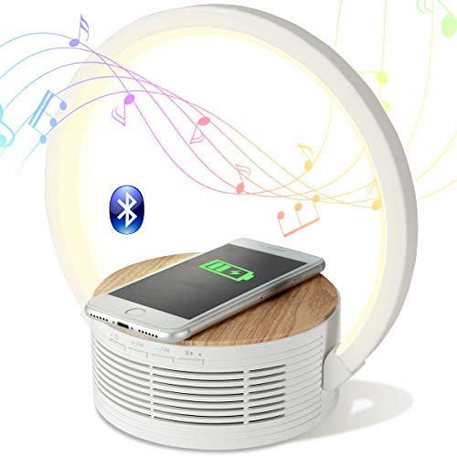 touch lamp portable bluetooth speaker & wireless charger