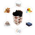 thumbnail image 7 of Yayeee Freestanding Laundry Hamper with Handle Collapsible Large Storage Basket for Clothes, Cute Chocolate Cakes, 7 of 7