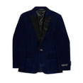thumbnail image 2 of Kids World Boys' Velvet Blazer Color: royal blue Size: 5, 2 of 4