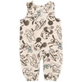 thumbnail image 3 of Mameluco Henley de gasa de algodón con diseño de Mickey Mouse, Goofy Donald Duck, para bebés recién nacidos, niños, de 6 a 9 meses, 3 of 5