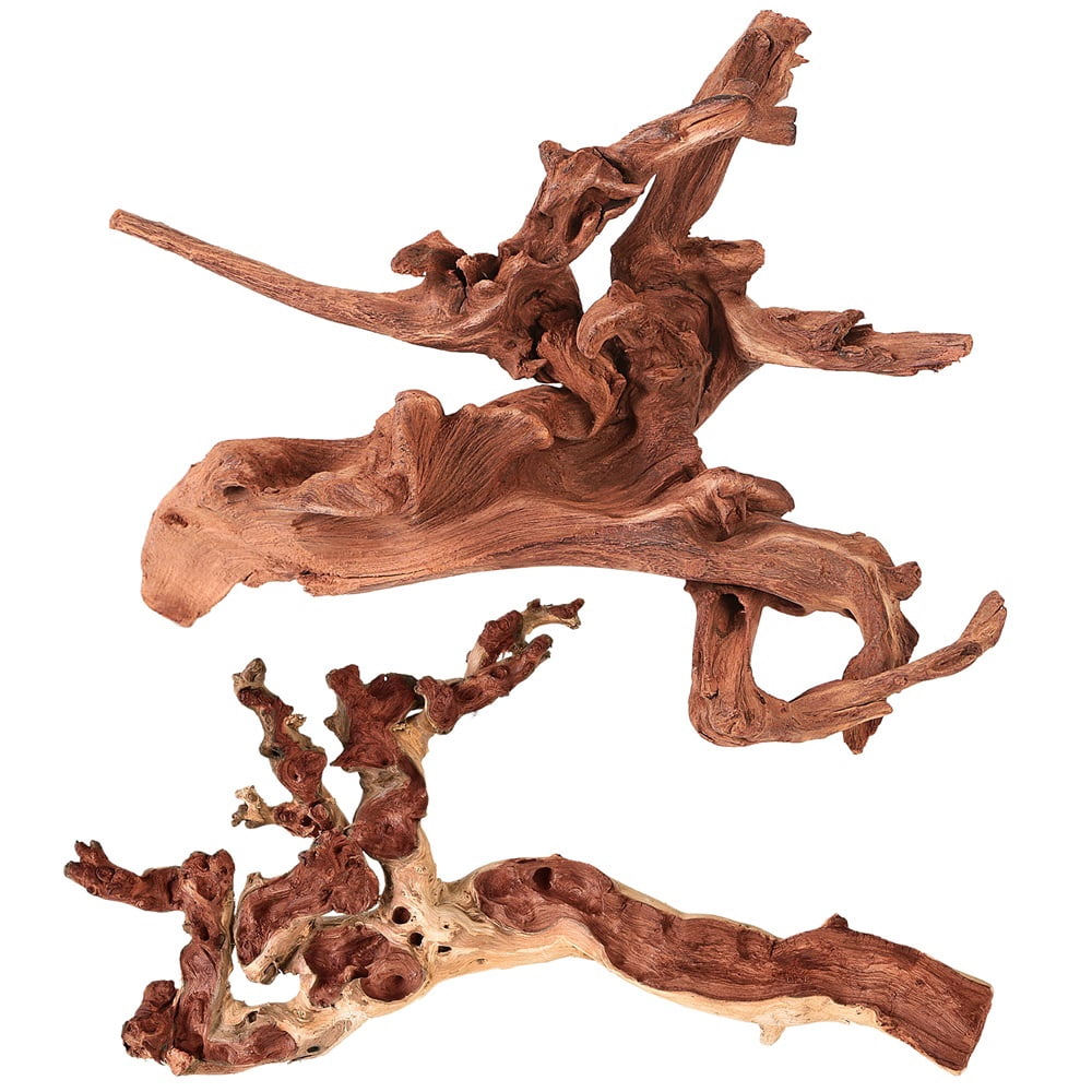 Natural Driftwood for Aquarium Decor Fish Tank Decorations, Assorted sunken wood Branch 7-10" 3 Pcs, Reptile Decor