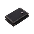 thumbnail image 2 of ITFABS Men 3-Fold Coin Purse, Canvas Wallet, Solid Color Fashion Slim Portable Card Pack, 2 of 4