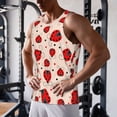 thumbnail image 5 of KLL Red Ladybug Print Men's Muscle Gym Workout Stringer Tank Tops Bodybuilding Fitness T-Shirts Tank Tops Men-3X-Large, 5 of 7