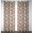 thumbnail image 1 of Soimoi Blanc Rayon Tissu Rayé & Grandiflora Roses Imprimé Floral Tissu par Yard 42 Pouces de Large, 1 of 3