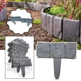Stone Look Garden Edge Strip 14.5x12.5cm Durable Plastic Hammer In ...