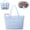 Blue, variant on Puffer Tote Bag with Water Bottle Holder & Laptop Compartment for Women Girl, Work Tote Bags for Nurse Teacher, Quilted Shoulder Bag Handbag for Travel Gym(Black)
