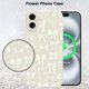 thumbnail image 5 of Funda de silicona MZELQ para iPhone 16 con forma de lazo, color blanco, 5 of 6