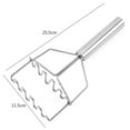 thumbnail image 2 of Coofit Stainless Steel Potato Masher Double Layer Non-slip Manual Masher Cooking Masher, 2 of 10