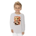 thumbnail image 2 of Awkward Styles Halloween Toddler Long Sleeve Shirt Mummy Cat Kids T-Shirt, 2 of 5
