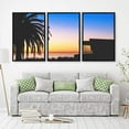 thumbnail image 2 of IDEA4WALL 3 Piece Canvas Wall Art Tropical Palm Trees Canvas Prints Framed Wall Art Decor, 2 of 4