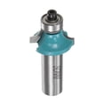 thumbnail image 1 of Uxcell Roundover Router Bit 1/2 Shank 7/8" Radius Carbide Tipped with Bearing Cyan, 1/2" x 1/4" 1, 1 of 5