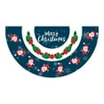 thumbnail image 2 of Ganfancp Abanico de Navidad Jardín Bandera Navidad Santa Claus Bandera Colgante Semicírculo Banner Ofertas y Liquidaciones 1 Bandera Semicircular, 2 of 5