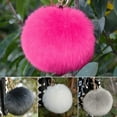 thumbnail image 3 of NUZYZ Furry Ball Keychain Key Hanging Accessory for Bag Xmas Festival, 3 of 8