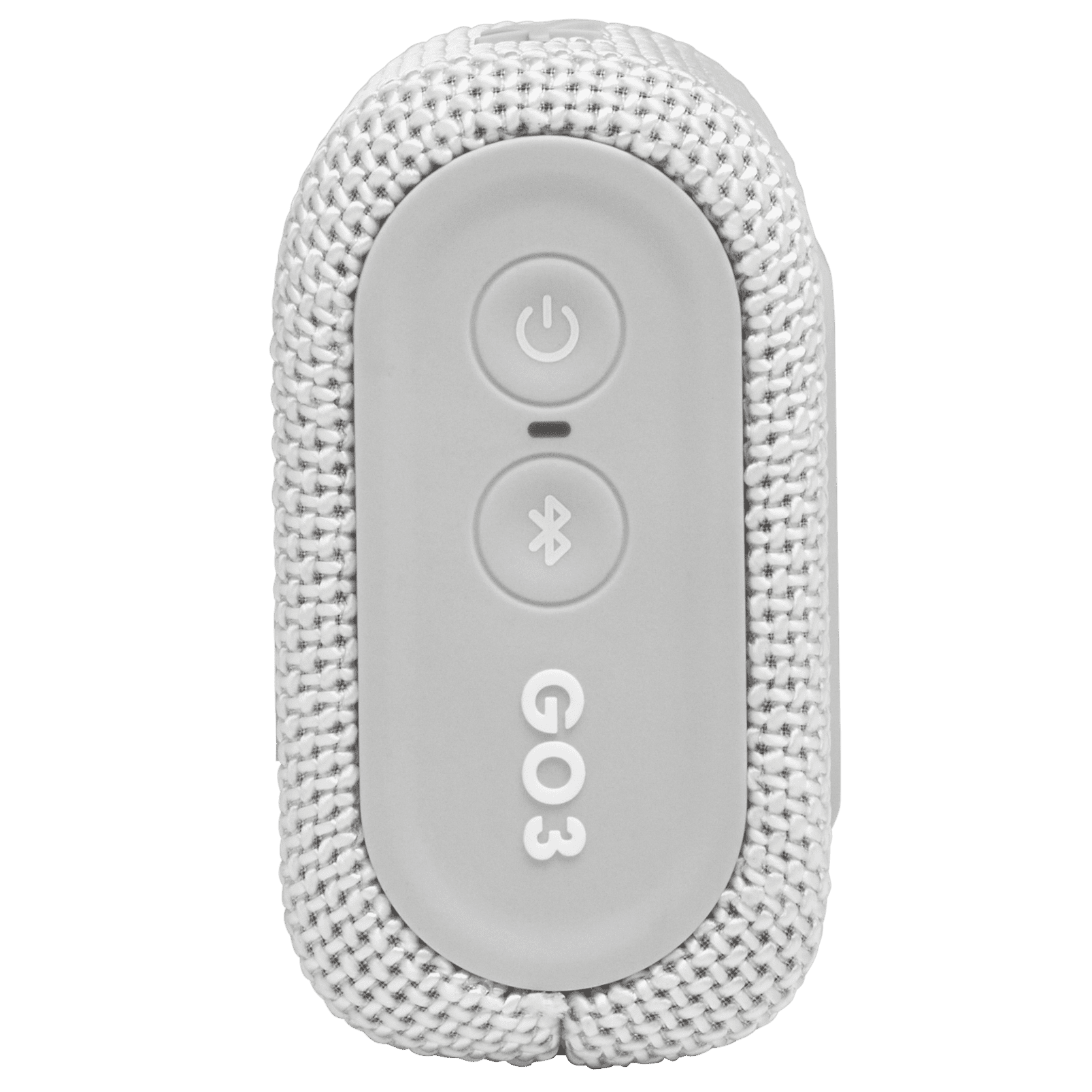 JBL Go 3 Portable Mini Wireless Bluetooth Waterproof Speaker - Cloud White - with Cleaning Cloth - Sold without manufacturer warranty