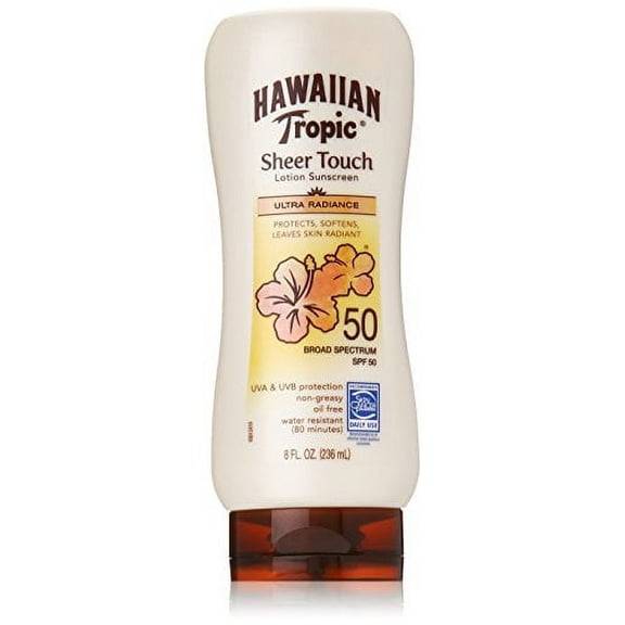 Hawaiian Tropic Sheer Touch Lotion Sunscreen, Ultra Radiance, SPF 50, 8 Oz