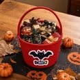 thumbnail image 4 of Pumpkin Storage Basket | Woven Cotton Rope Toy Organizer Bin | Cute Halloween Candy Bowl, Trick or Treat Bag, Boo Gift, Stuffer Filler | Multipurpose Basket with Handles for toddler, baby & Kids, 4 of 4