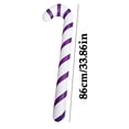 thumbnail image 3 of Fiudx Bastón de Caramelo Inflable, Decoración Navideña Clásica, Material de Pvc, Divertido Juguete Interactivo, Ideal para Fiestas Navideñas, Tamaño de 87 Cm, Juego de 2, 3 of 4