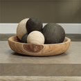 thumbnail image 6 of Set of 3 Brown Malibu Natural Wood Balls Figures 8", 6 of 7
