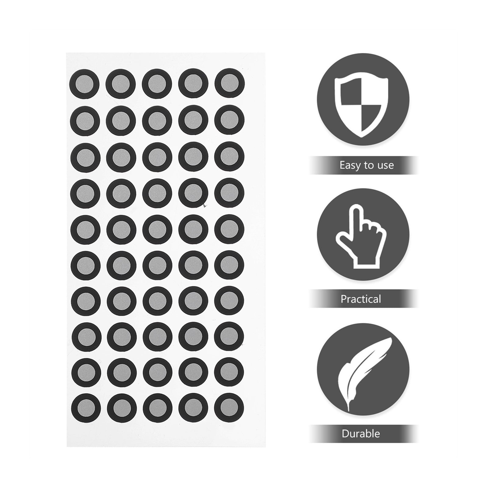 5 Sheets Positioning Targets For 3D Scaner,Reference Point Diffuse Reflection Markers For 3D Scanner ,Accurate Tracking Dots