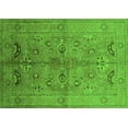thumbnail image 1 of Ahgly Company Indoor Rectangle Oriental Green Industrial Area Rugs, 2' x 4', 1 of 4