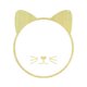 thumbnail image 1 of Espejo de pared acrílico con marco de madera y forma de gatito., 1 of 7