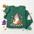 thumbnail image 7 of Womens Halloween Long Sleeve Crew Neck Sweatshirts, Fall Cute Ghost Pumpkin Print Casual Tops ,Women's Long Sleeve Sweater Holiday Family Matching Blouse, 7 of 7