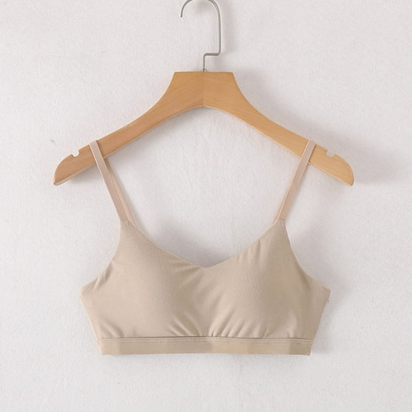 FcBaudy Bras for Women Everyday Bras Women's Solid Color Backless Seamless Push-Up U-Shaped Beautiful Back Underwear Everyday Bras Women Nylon Bra