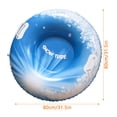thumbnail image 3 of LJNYFDC Fade-resistant Printed Ski Circle Ski Circle with Thickened Base Shockproof Colorfast Inflatable Leakproof and Wear resistant Snowflake Print Cold Resistant and Heavy Duty, 3 of 7