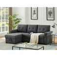 thumbnail image 3 of Home Square 2-Piece Set with Reversible Sleeper Sofa and Coffee Table in Gray, 3 of 14